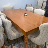 میز نهار خوری چستر شیش نفره فروش ویژه|میز و صندلی غذاخوری|اصفهان, رهنان|دیوار