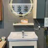 کابینت روشوی ضدآب کرم یاقوتی5تیکه(کارخانه)آتاکابین