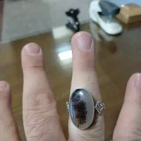 انگشتر نقره عقیق شجر