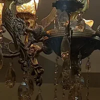لوستر تمام برنج طرح فرشته ۸شاخه