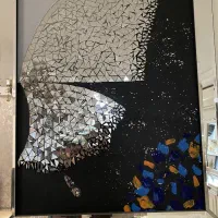 تابلو آینه کاری شده