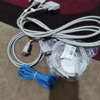 4 عدد سیم کامپیوتر  و پرینتر نو و آکبند هستند