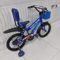 دوچرخه سایز ۱۶ابی رنگ تمیز قیمت مناسب فروشی|دوچرخه، اسکیت، اسکوتر|آبادان, |دیوار