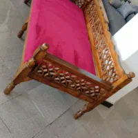 تخت سنتی چوبی گره چینی|مبلمان خانگی و میز عسلی|لاهیجان, بازکیاگوراب|دیوار
