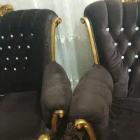 ۲ تا مبل سلطنتی قهوه ای دو نفره