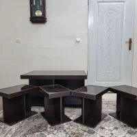 میز جلو مبلی همراه ۴ عسلی