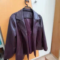 کت چرم رنگ چری