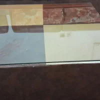 فروش مبل ۶نفری با میز عسلی چرمی. باتشک مخملی|مبلمان خانگی و میز عسلی|رشت, کوی بیانی|دیوار