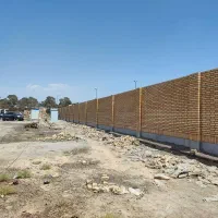 اجرای آجر نما ده سوراخه سوله ساختمان محوطه