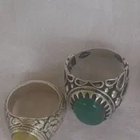 دو عدد انگشتر نقره