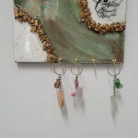 ساعت و جاکلیدی چوب و رزین در طرح های خاص وزیبا|ساعت دیواری و تزئینی|قیدار, |دیوار