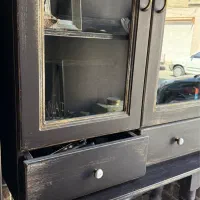 ویترین کنسول چوبی وینتیج|بوفه، ویترین، کنسول|بوشهر, |دیوار