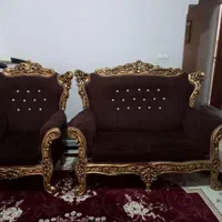 مبل سلطنتی ۷ نفره تمیز و سالم وغیر...|مبلمان خانگی و میز عسلی|تهران, گلستان (شهرک راه آهن)|دیوار