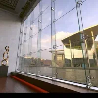 درب برقی شیشه سکوریت کرکره