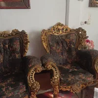 مبل سلطنتی 9نفره ویک ساعت ایستاده|مبلمان خانگی و میز عسلی|اندیشه, اندیشه فاز ۴|دیوار