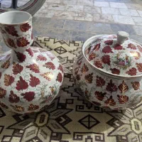 دکوری وشکلات خوری چینی قاب وقدح قطر۵۰