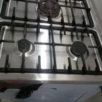 اجاق گاز ۵ شعله فردار تمام استیل پیلوت