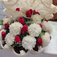گل صدفی و مرواریدی|گل مصنوعی|مبارکه, |دیوار
