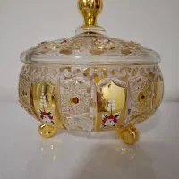 کریستال طلاکوب چین|ظروف سرو و پذیرایی|تهران, شادمان|دیوار