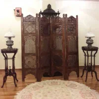 پاراوان قدیمی آنتیک.پارتیشن هندی عتیقه