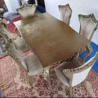 میز و صندلی ناهارخوری 6 نفره سلطنتی
