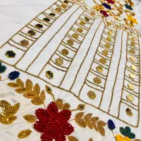 پیراهن بندری آینه‌کاری خاص