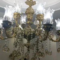 لوستر برنج|لوستر و چراغ آویز|رباطکریم, رباطکریم|دیوار