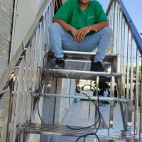 رگال نرده آلومینیوم استیل طلایی سیلور|فروشگاه و مغازه|قشم, |دیوار