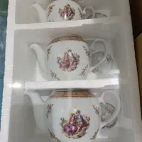 لیوان و قوری گل سرخ گل انگوری لیلی مجنون گل مرغی