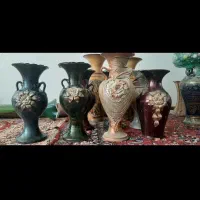 گلدان سفالی|گل مصنوعی|اصفهان, ملک‌شهر|دیوار