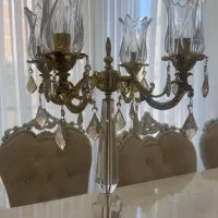 دو عدد شمعدان کریستال چک برقی بسیار شیک|لوستر و چراغ آویز|ساری, |دیوار