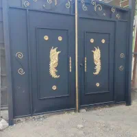 درب آهنی سوله باغ ویلا ساده