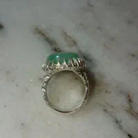 انگشتر عقیق سبز روشن|جواهرات|تهران, دستغیب|دیوار
