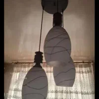 لوستر سه شاخه چوبی و لوستر سقفی درحدنو
