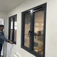 درب ضدسرقت پنجره دوجداره upvc،لمینت مشکی کدT057|مصالح و تجهیزات ساختمان|سرخرود, |دیوار