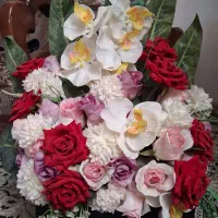 دسته گل درحد کاملا نو/ تزئینی/ مناسب مراسمات