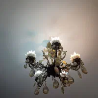 لوستر برنج پنج شاخه