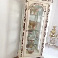 یدونه بوفه چوبی و یدونه ساعت ایستاده چوبی