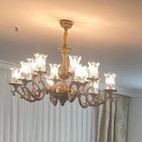 لوستر الیاژی ۶ شاخه ۱۲ پایه