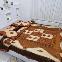 رو تختی دو نفره ۵ تکه ساتین