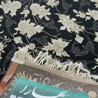 فرش 9متری نو 700شانه طلا کوب سرمه‌ای