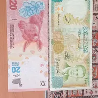 دو عدد اسکناس خارجی