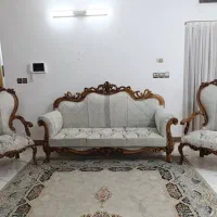 سه سرویس مبل سلطنتی ۹ نفره نونو کامل چوب و فوم سرد|مبلمان خانگی و میز عسلی|اصفهان, قائمیه|دیوار