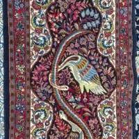 قالی ده گره ۲۰ گره مرغ ماهی خوار