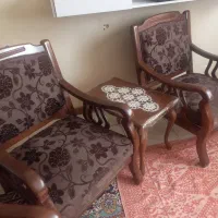 مبل چوبی ۸ نفره در حد|مبلمان خانگی و میز عسلی|شاهینشهر, مسکن مهر|دیوار