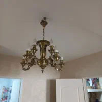 لوستر برنجی|لوستر و چراغ آویز|تهران, مینابی|دیوار