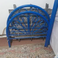 تخت تک نفر فلزی با تشک طبی