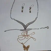 سرویس النگو نوزاد زنجیر پلاک طلا|جواهرات|نسیم‌شهر, |دیوار