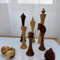 یک ست شطرنج چوبی