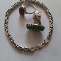 انگشتر دسبند شمش نقره